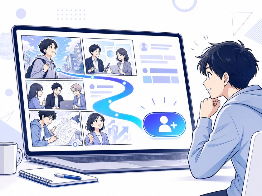 採用ページ用漫画制作事例
